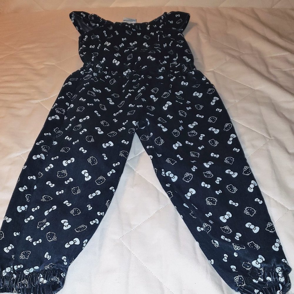 Denim Hello Kitty Romper